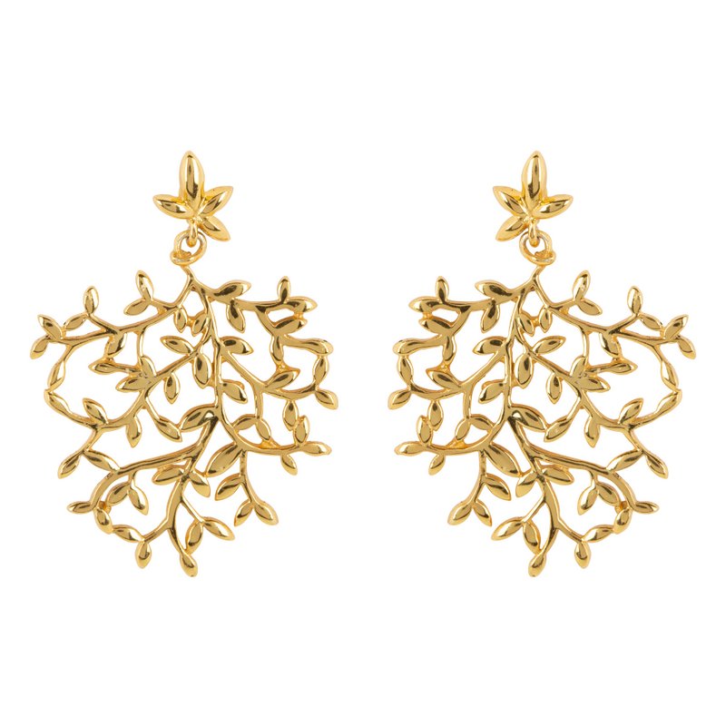 Nyssa tree earring gold