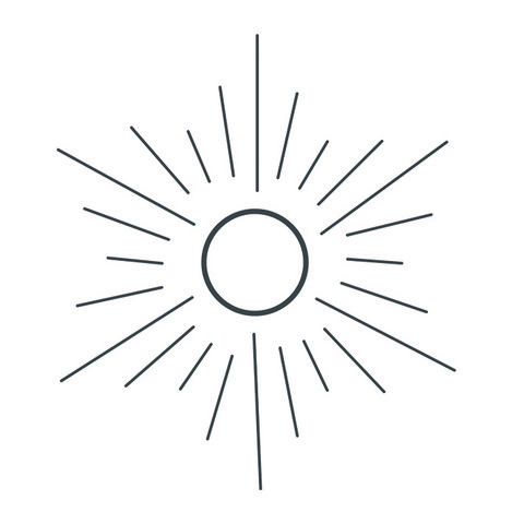 Tijdelijke tattoo: Zon