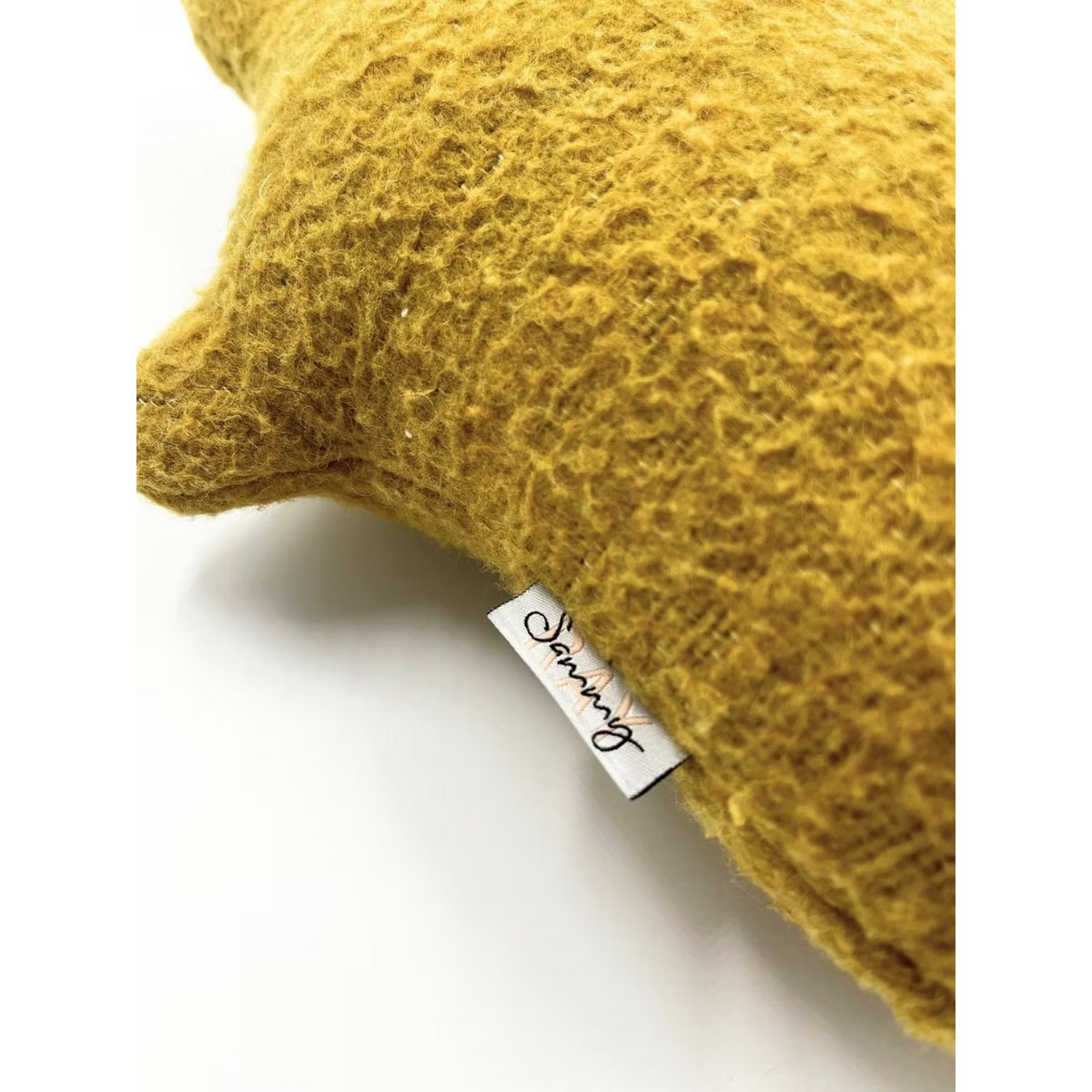 Peluche Bébé Hippo - Couverture en laine vintage - Vert mousse