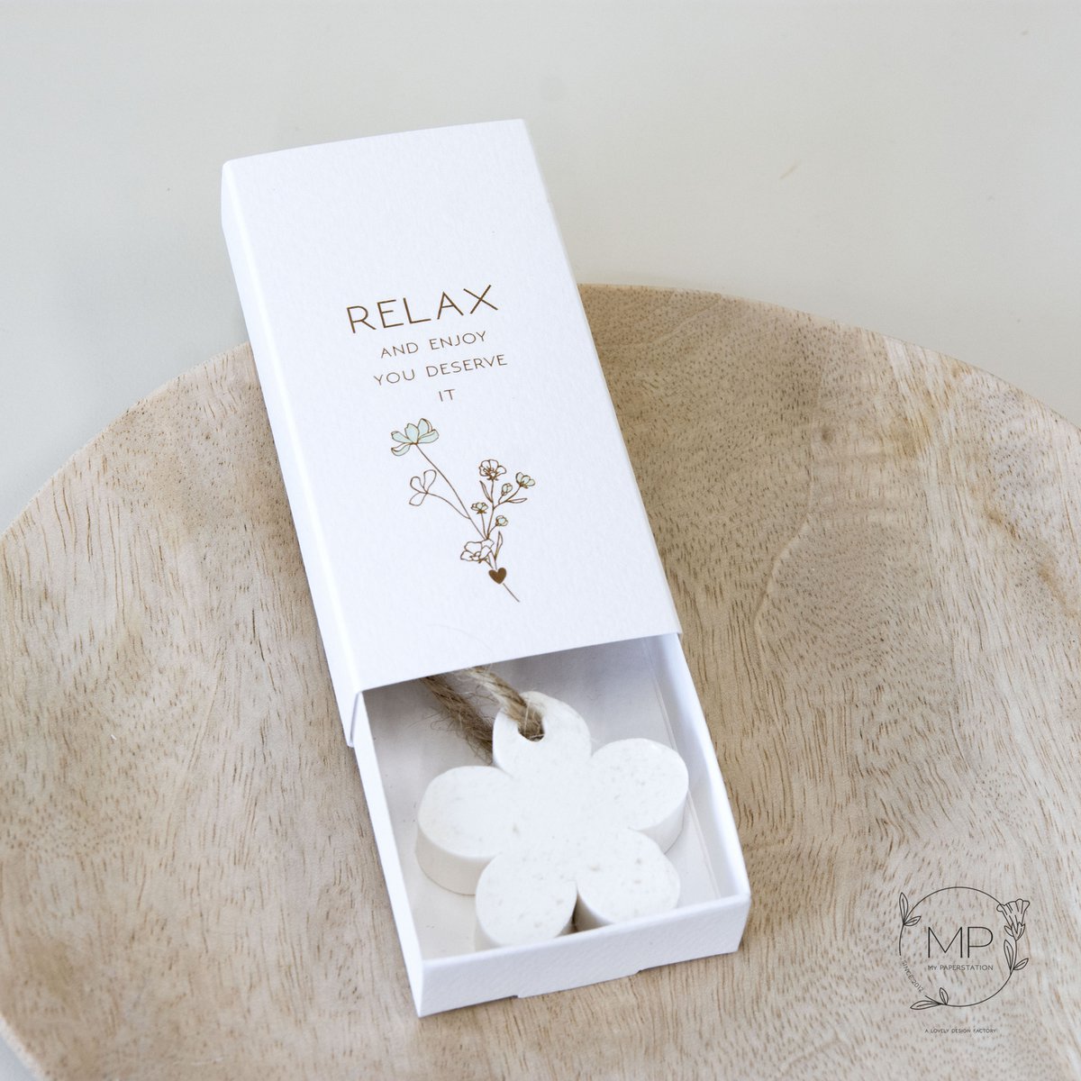 Little gift box Relax and enjoy you deserve it
