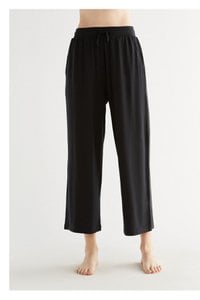 T1322-01 | TENCEL™ Damen Wide Leg Hose - Black