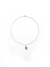 Gemstone necklace with amethyst - anti stress