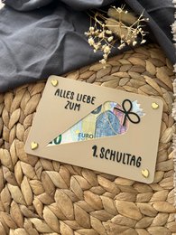 Money gift for starting school - money gift card for the first day of school - creative gift idea for those starting school
