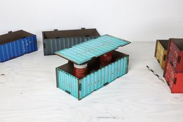 Container stacking box lid