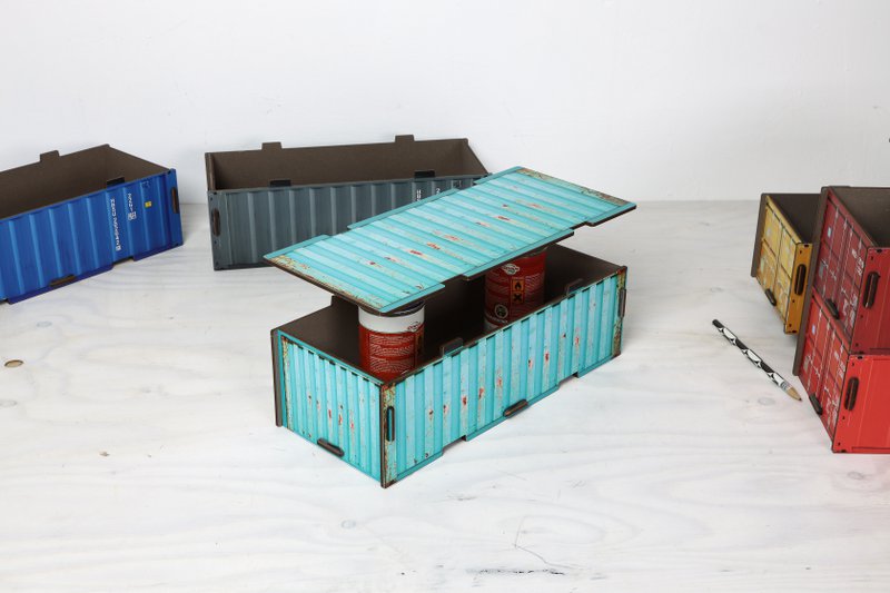 Container stacking box lid