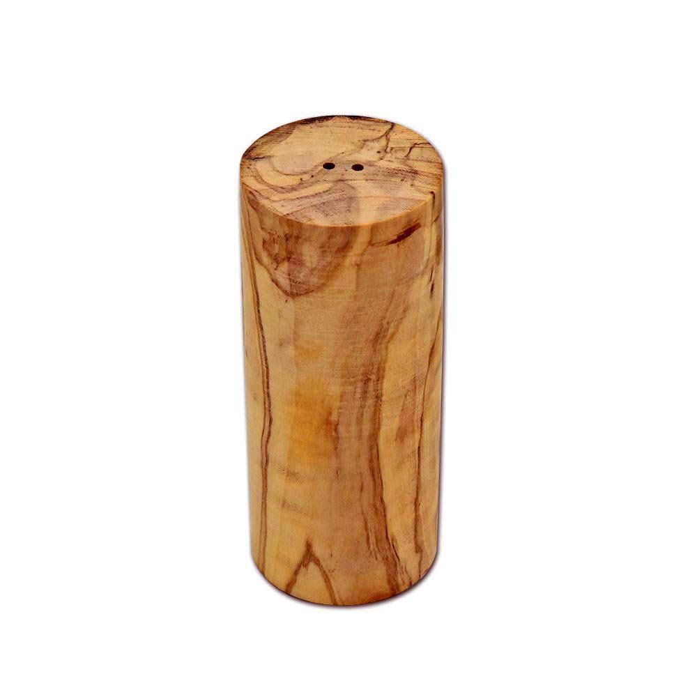 Set of 2 salt and pepper shakers TOWER made of olive wood