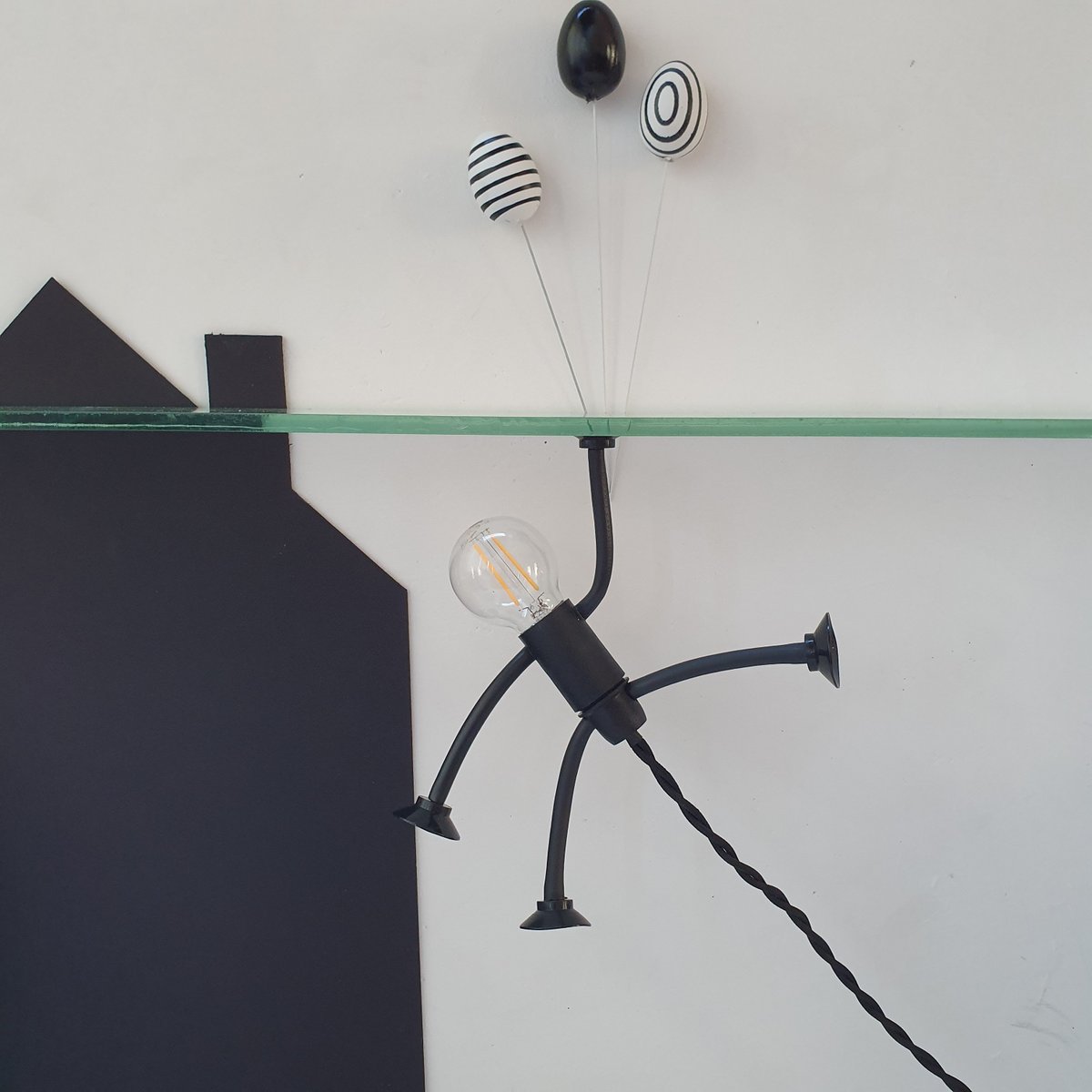 Benjamin Bright; * Tafellampe * Niederländisches Design * Rotes Kabel 1,5 Meter * Designstecker