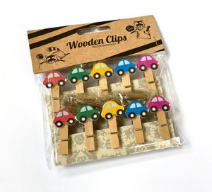 Auto houten clips