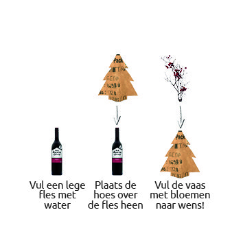 Bottle Vase Xmas