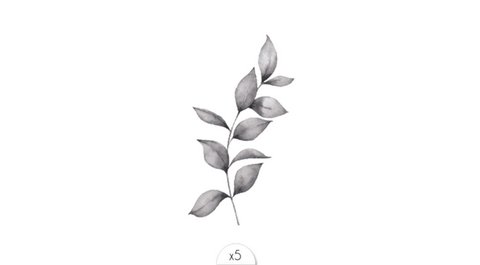 Temporary tattoo: Branch x5