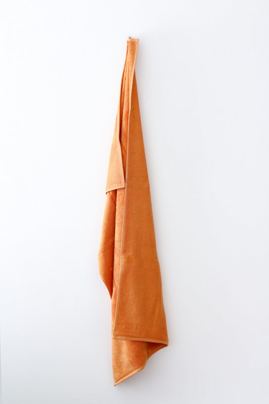 Set di asciugamani color cognac terroso