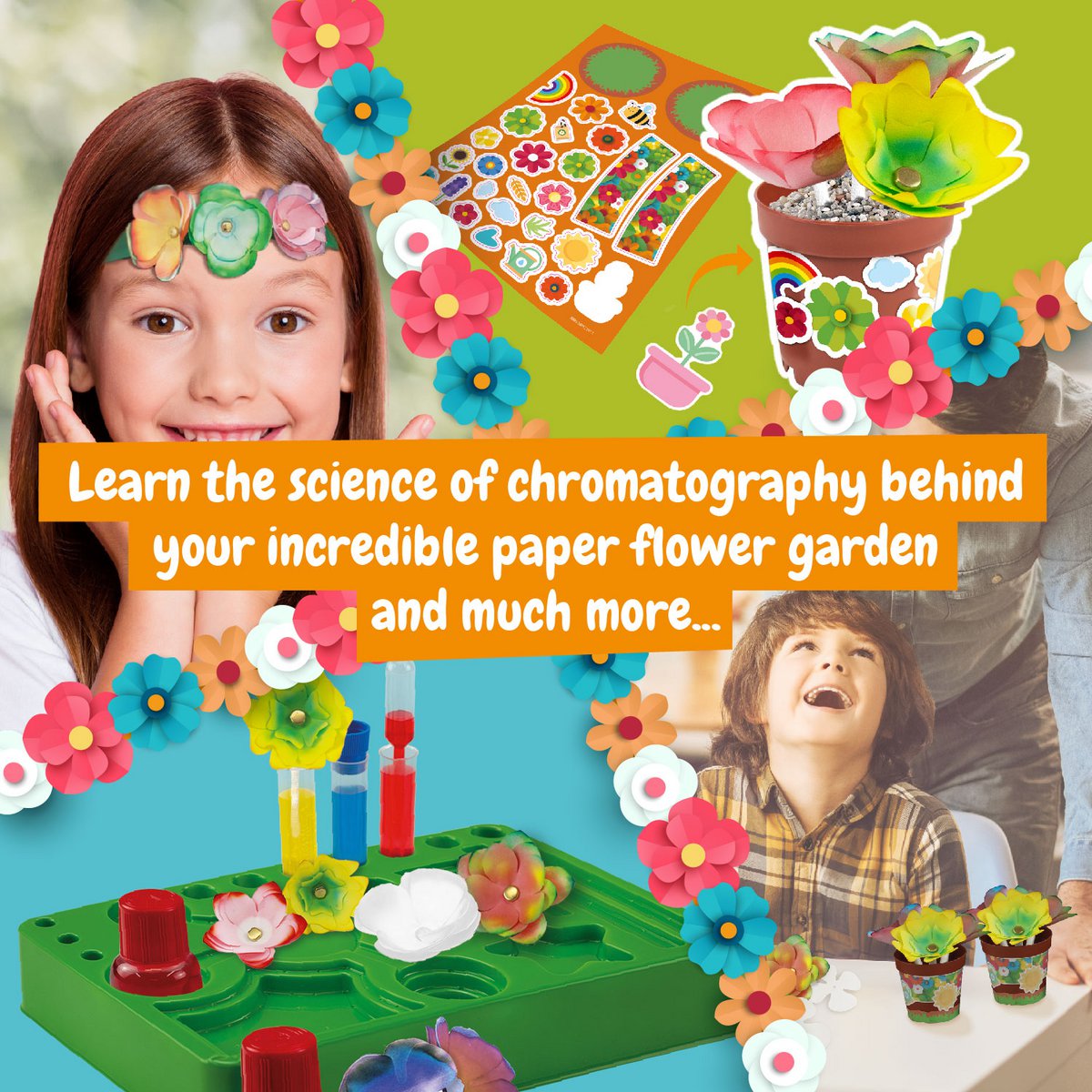 Paper Flowers Lab - Educational Toy for Kids (7 languages)