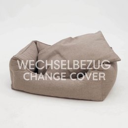 Wechselbezug Hundebett Box Bett Ono greige
