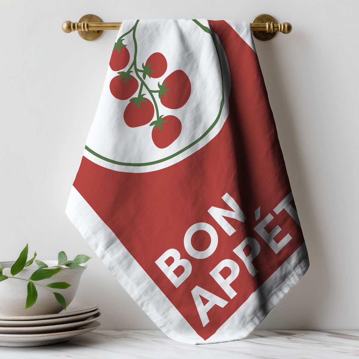 Geschirrtuch Bio Baumwolle - Bon Appetit - Nr. 6
