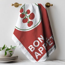 Geschirrtuch Bio Baumwolle - Bon Appetit - Nr. 6