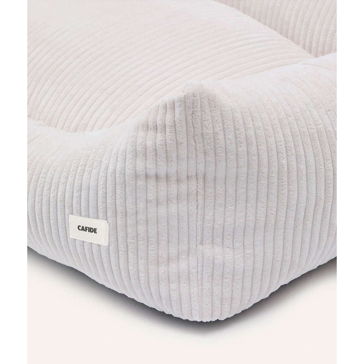 Bone White Corduroy Dog Bed, Snozy