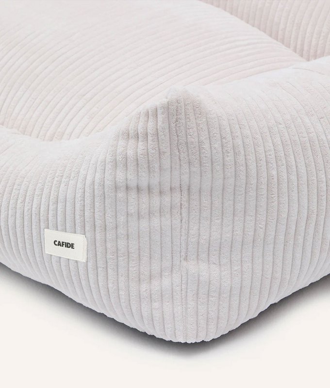 Bone White Corduroy Hundeseng, Snozy