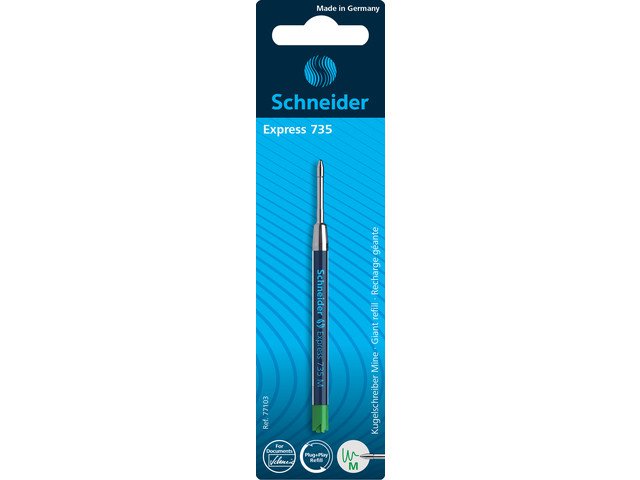 Vulling Schneider Express 735 M groen op blister