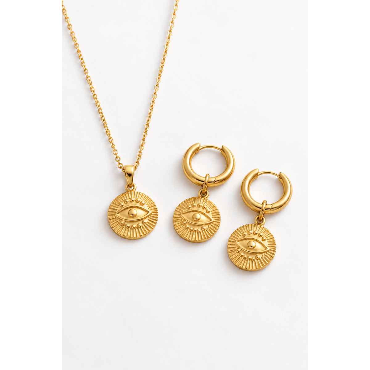 Auralis – Collana Occhio Protettivo Oro Waterproof