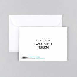 Glückwunschkarte Streifen Hanna