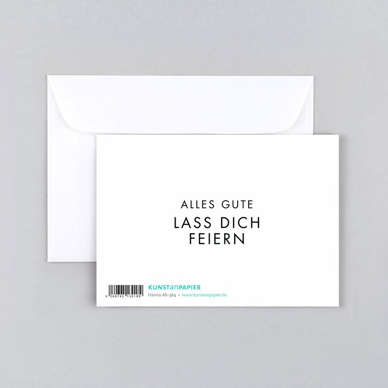 Glückwunschkarte Streifen Hanna