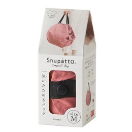 Shupatto kompakt foldbar indkøbspose størrelse M - Peach (Momo)