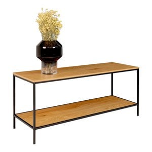 Vita TV Stand - oak look, steel, 100x36x45cm