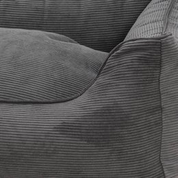 Hundebett Box Bett Chelsea Cord graphit