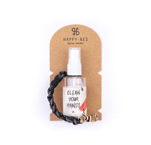 Schwarzes Spray & Riemen