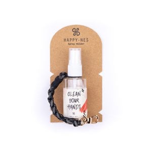 Schwarzes Spray & Riemen