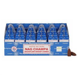 Satya Nag Champa Coni Dhoop di riflusso