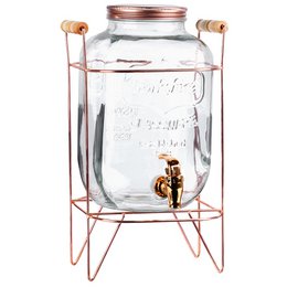 Dispenser with Tap and Stand Gold 5.5 l