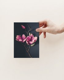 Cartolina d'auguri Magnolia scura (PK_062)