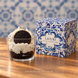 LAVURI Nòrio – Handmade Cookie Vanilla Dessert Candle