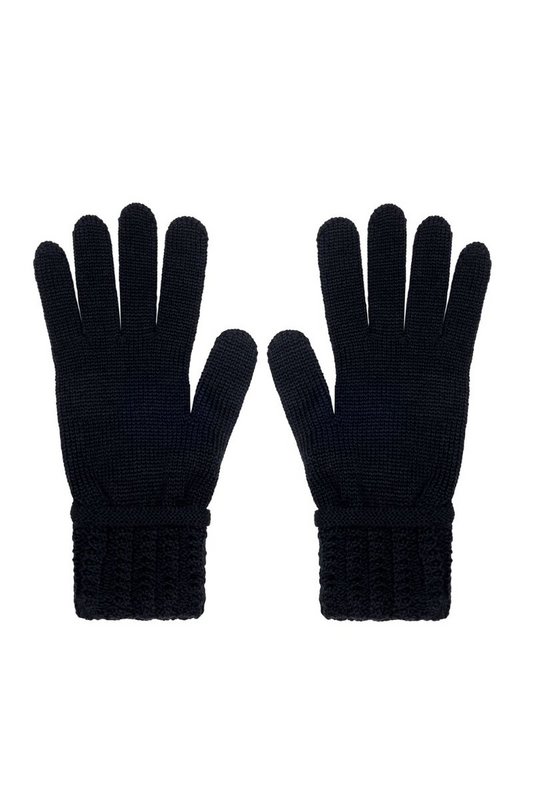 Rękawiczki KENDALL - 100% wełny merino – czarny