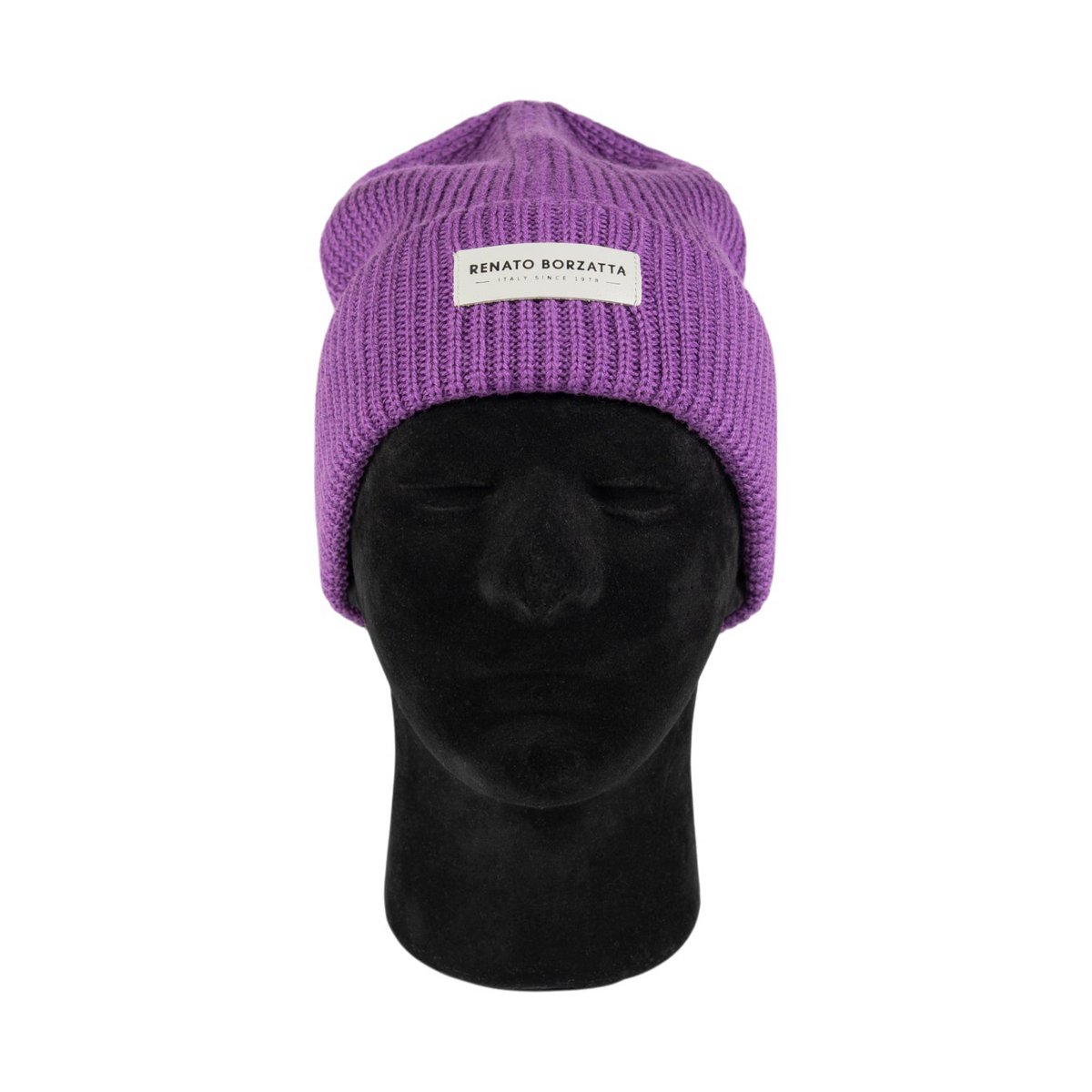RB5003Y | Mixed Cervine shirt cap Lana Made in Italy. Purple color - single size