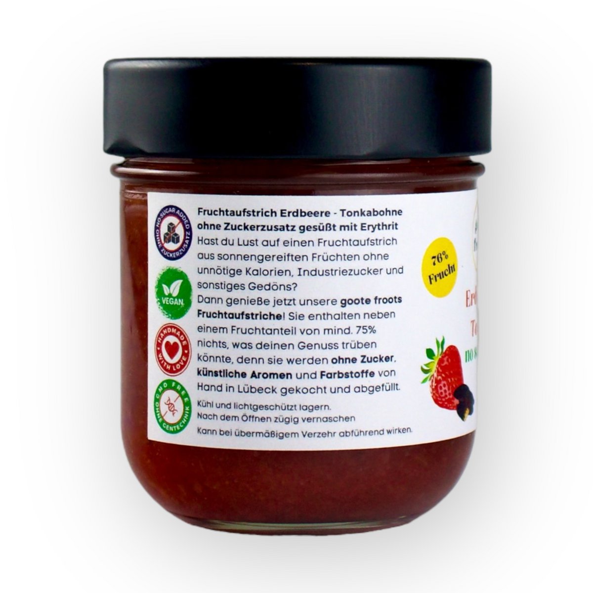 Frugtpålæg SUKKERFRI Strawberry Tonka 76% frugter