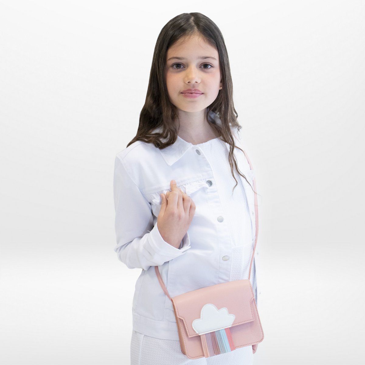Bolso arcoiris rosa