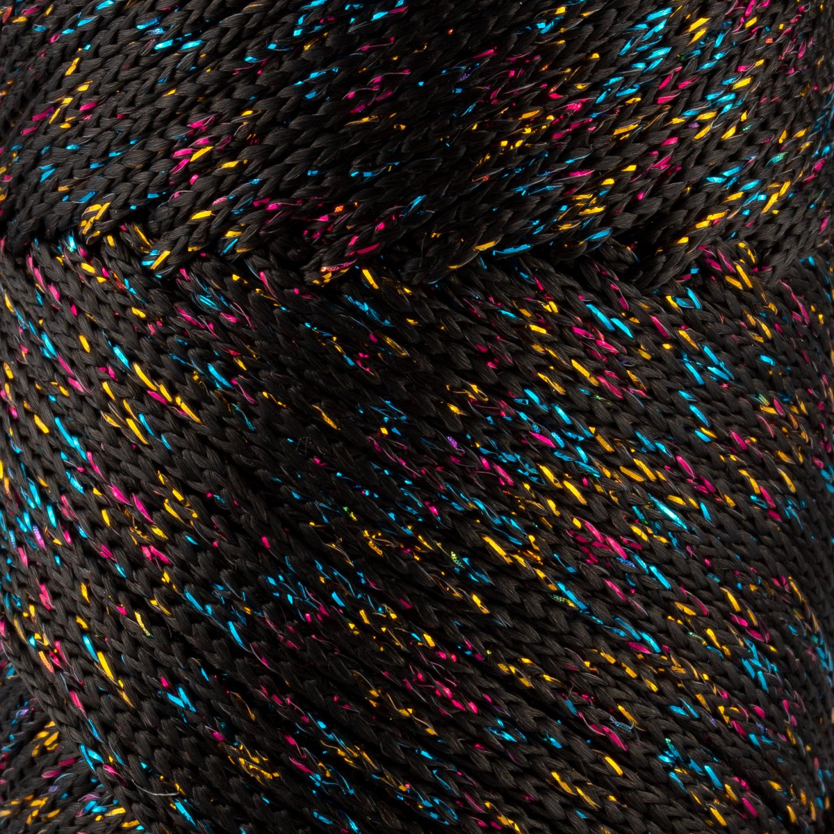 Sznurek Sensy Premium 1,5 mm Multi Sparkle - 164 metry, 100% poliestrowy sznurek do makramy