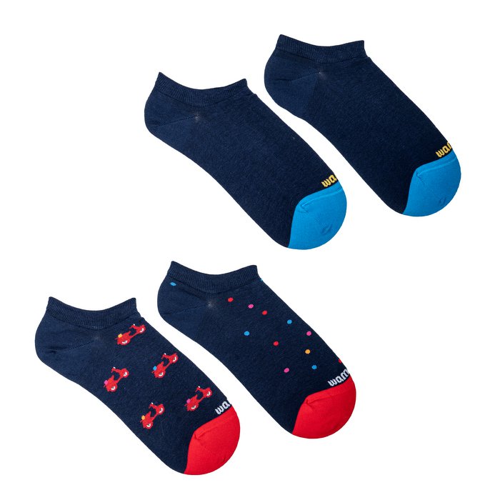 Niedrig geschnittene Socken aus gekämmter Baumwolle – Zweierpack Vespa