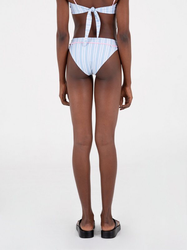 Bikiniunderdel med flodstribet print