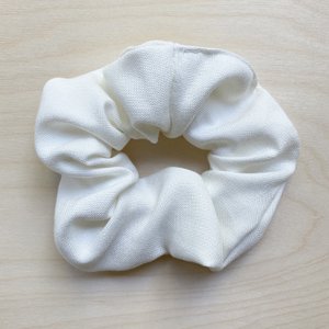 Bamboe scrunchie - crème
