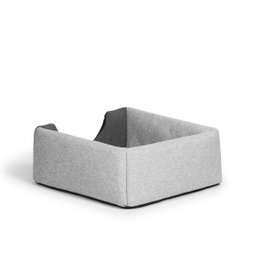 UP&DOWN niche pour chien 2en1- gris clair chiné