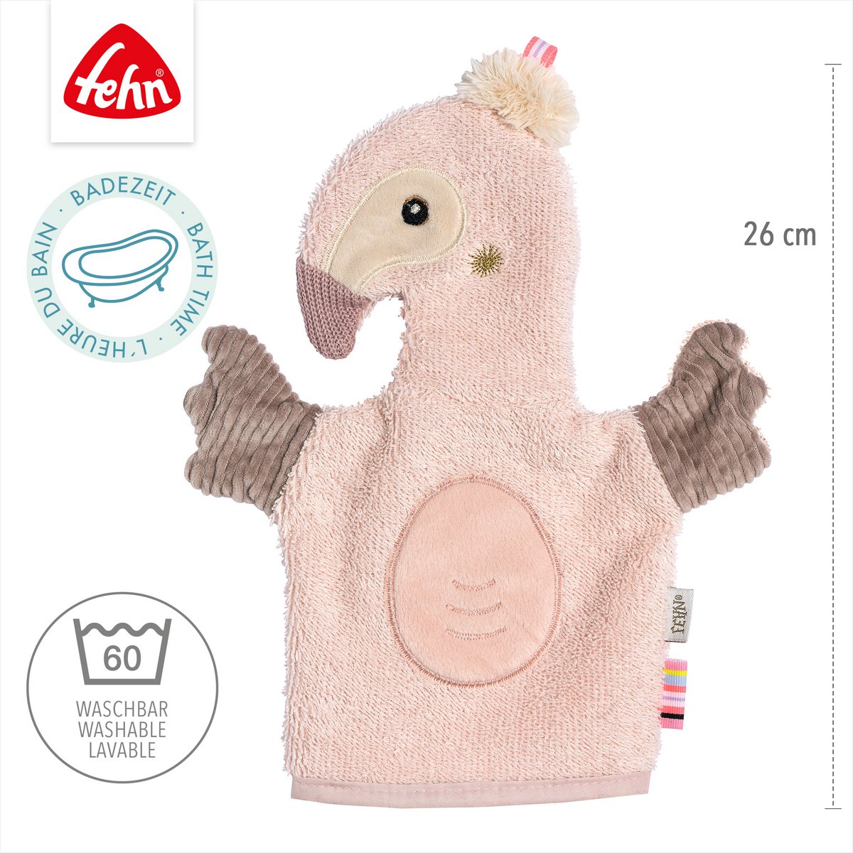 Washing mitt flamingo