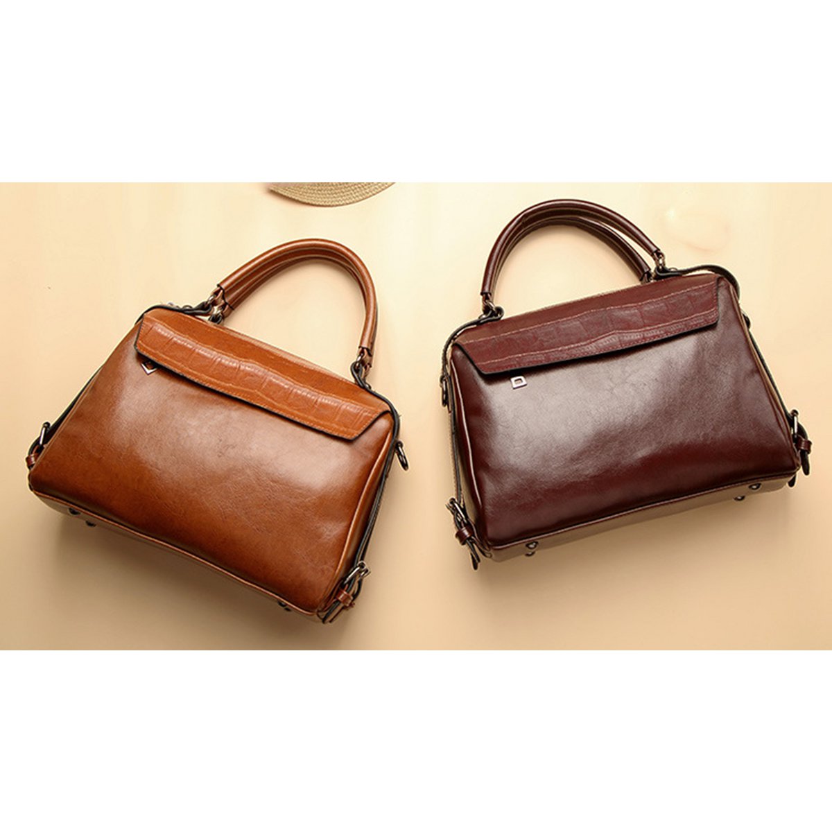 AnBeck Women's Elegant PU Leather Shoulder Bag / Top Handle (2 Color Options)