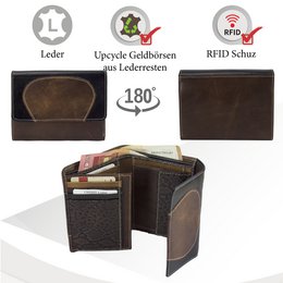 Sunsa Damen Geldbörse. Leder Geldbeutel. Portemonnaie mit RFID Schutz. Brieftasche aus Leder. Mittelgroße Geldbörse für Frauen mit vielen Kreditkartenfächern- Wallet für Damen, Geschenkidee
