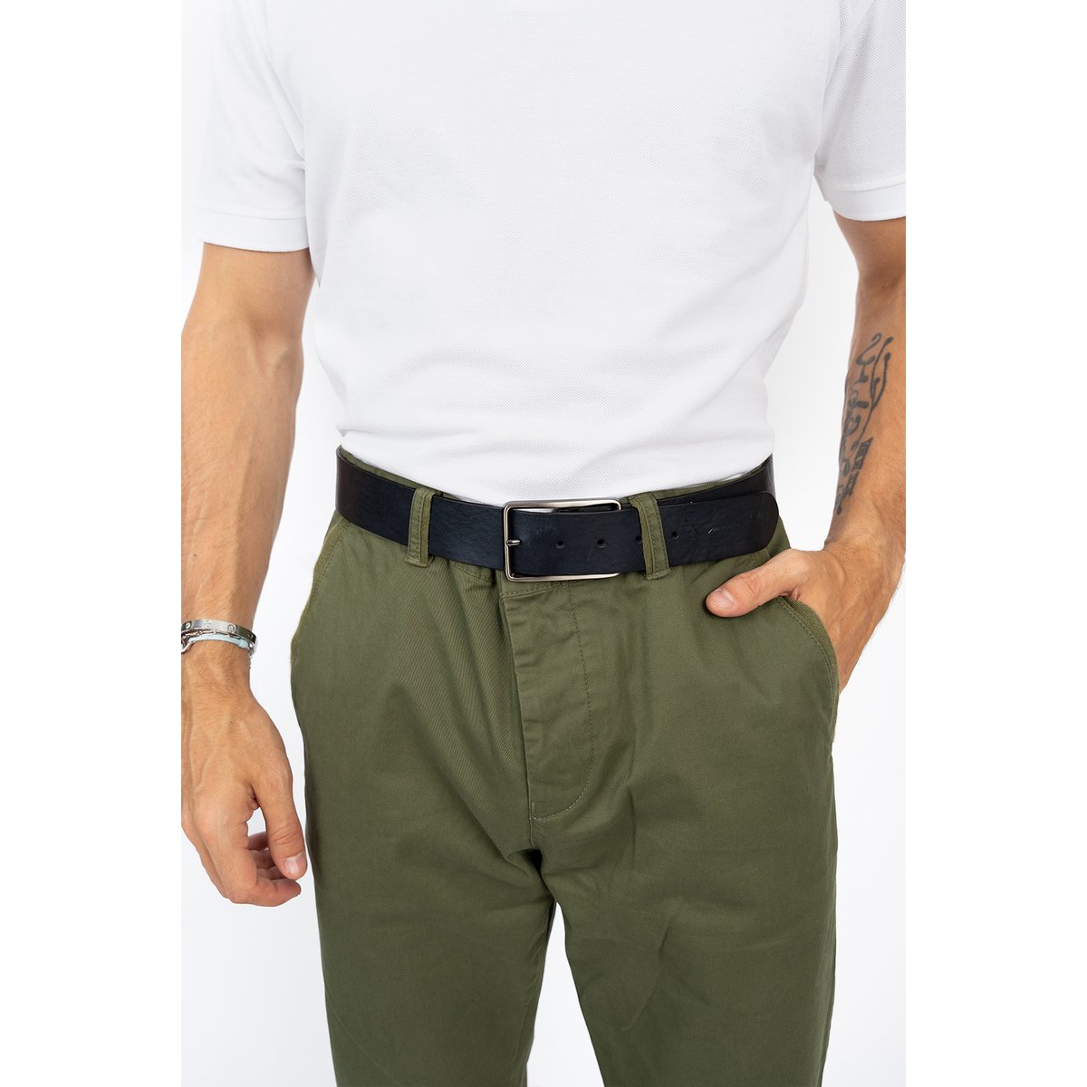 Belts for men OTELO navy 40mm