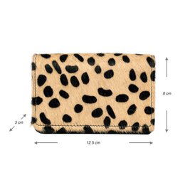 Portafoglio Donna Pelle Nera RFID In 10 Stampe
