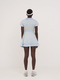 Matchpoint blå jersey strik mini tenniskjole