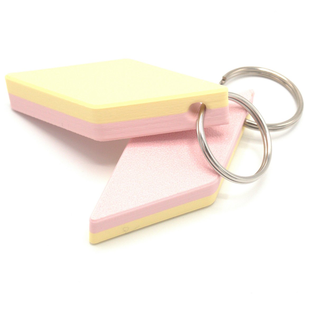 Keychain Check Bacon Pink/yellow
